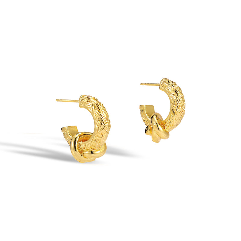 Delia 14K Gold Knot Earrings