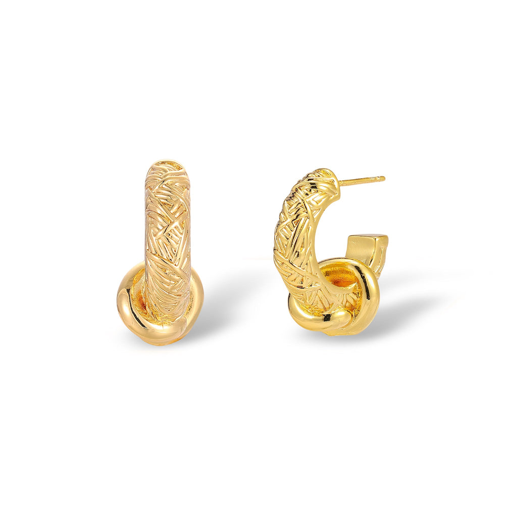 Delia 14K Gold Knot Earrings