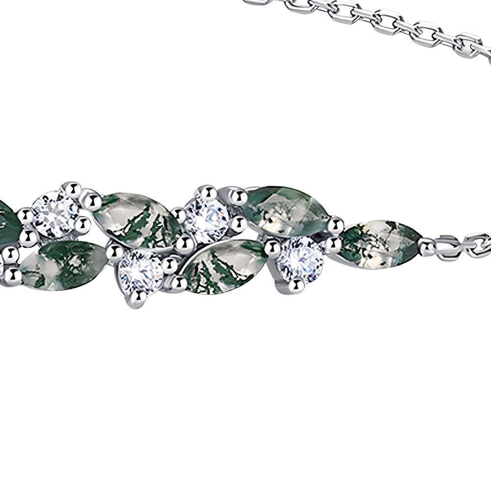 Désirée Moss Green Leaf Bracelet