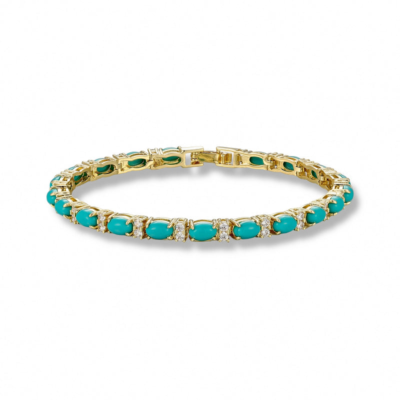 Christiane Oval Natural Stone Bracelet
