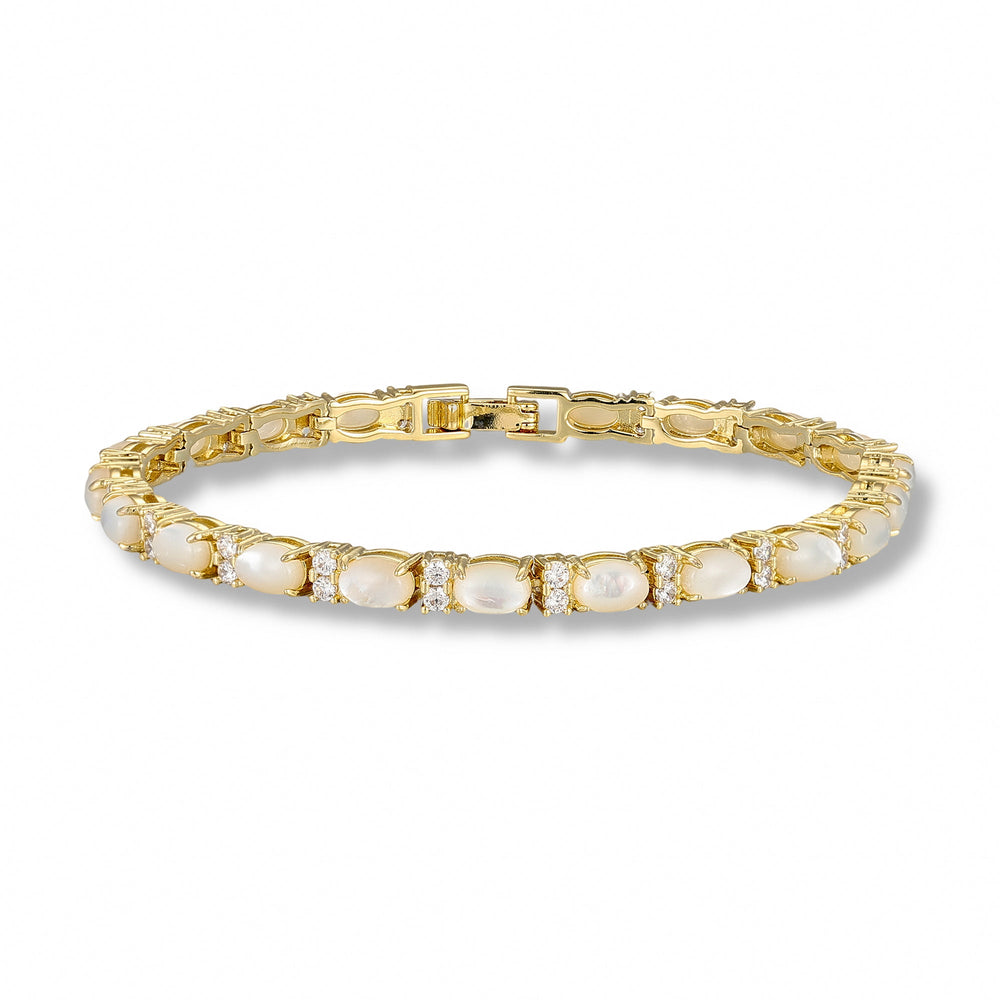 Christiane Oval Natural Stone Bracelet