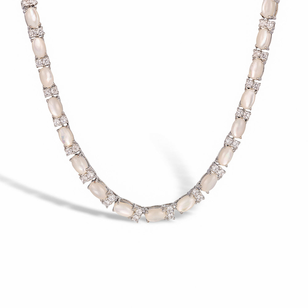 Christiane Oval Natural Stone Necklace