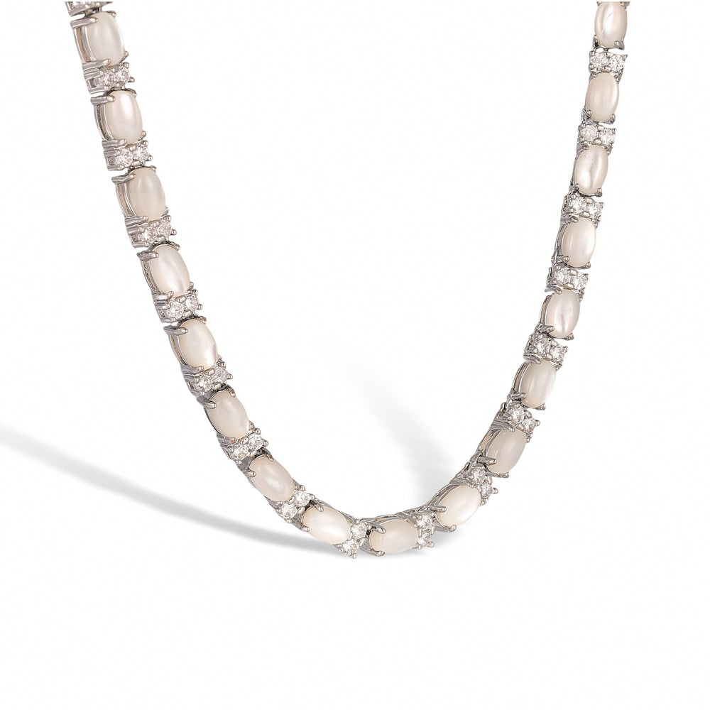 Christiane Oval Natural Stone Necklace