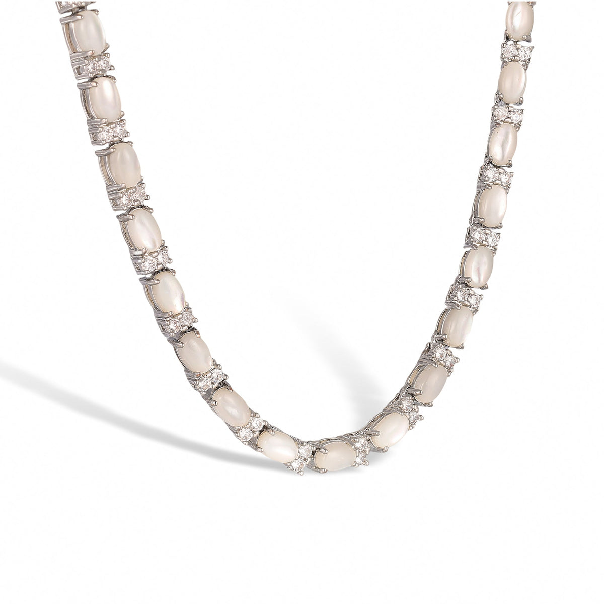 Christiane Oval Natural Stone Necklace