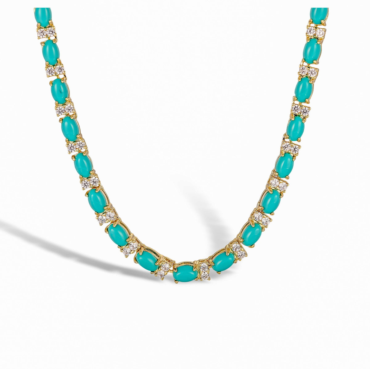 Christiane Oval Natural Stone Necklace