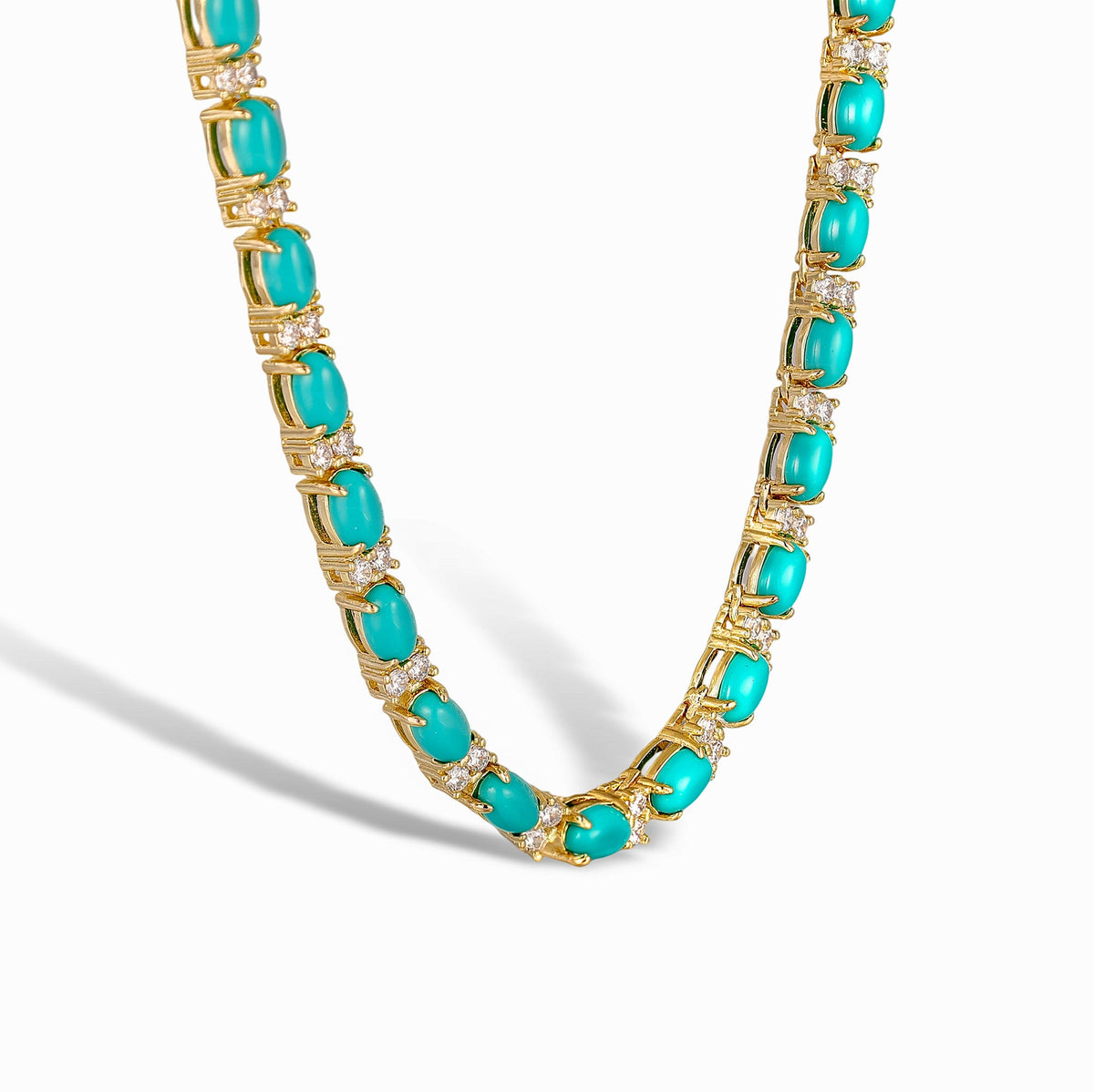 Christiane Oval Natural Stone Necklace