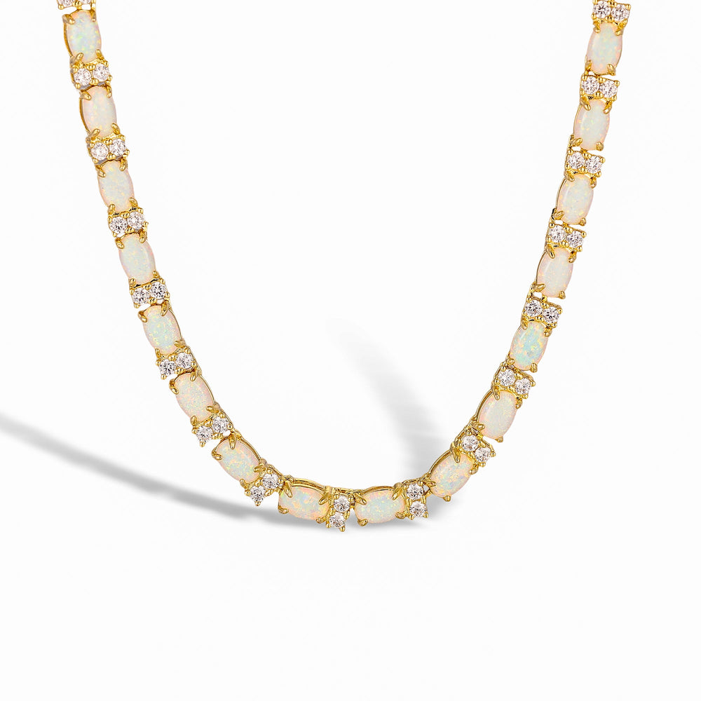 Christiane Oval Natural Stone Necklace