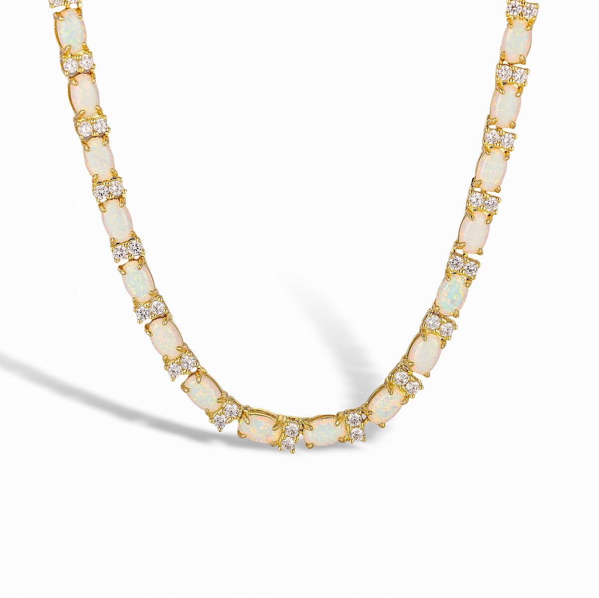 Christiane Oval Natural Stone Necklace