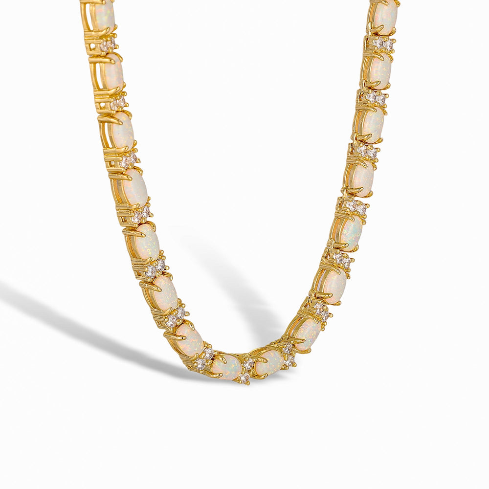 Christiane Oval Natural Stone Necklace