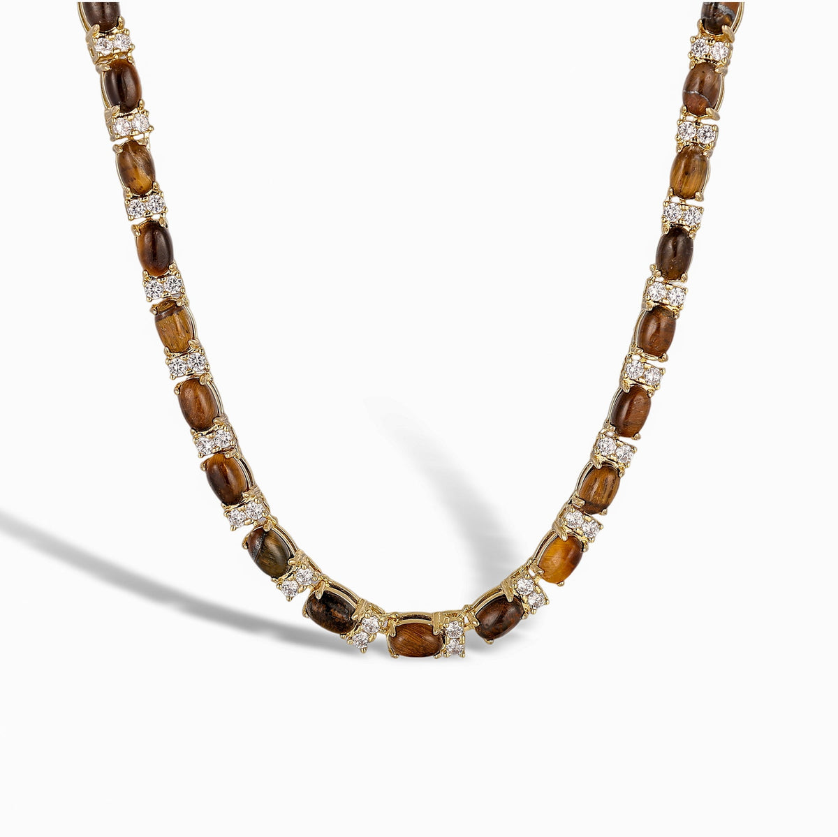 Christiane Oval Natural Stone Necklace
