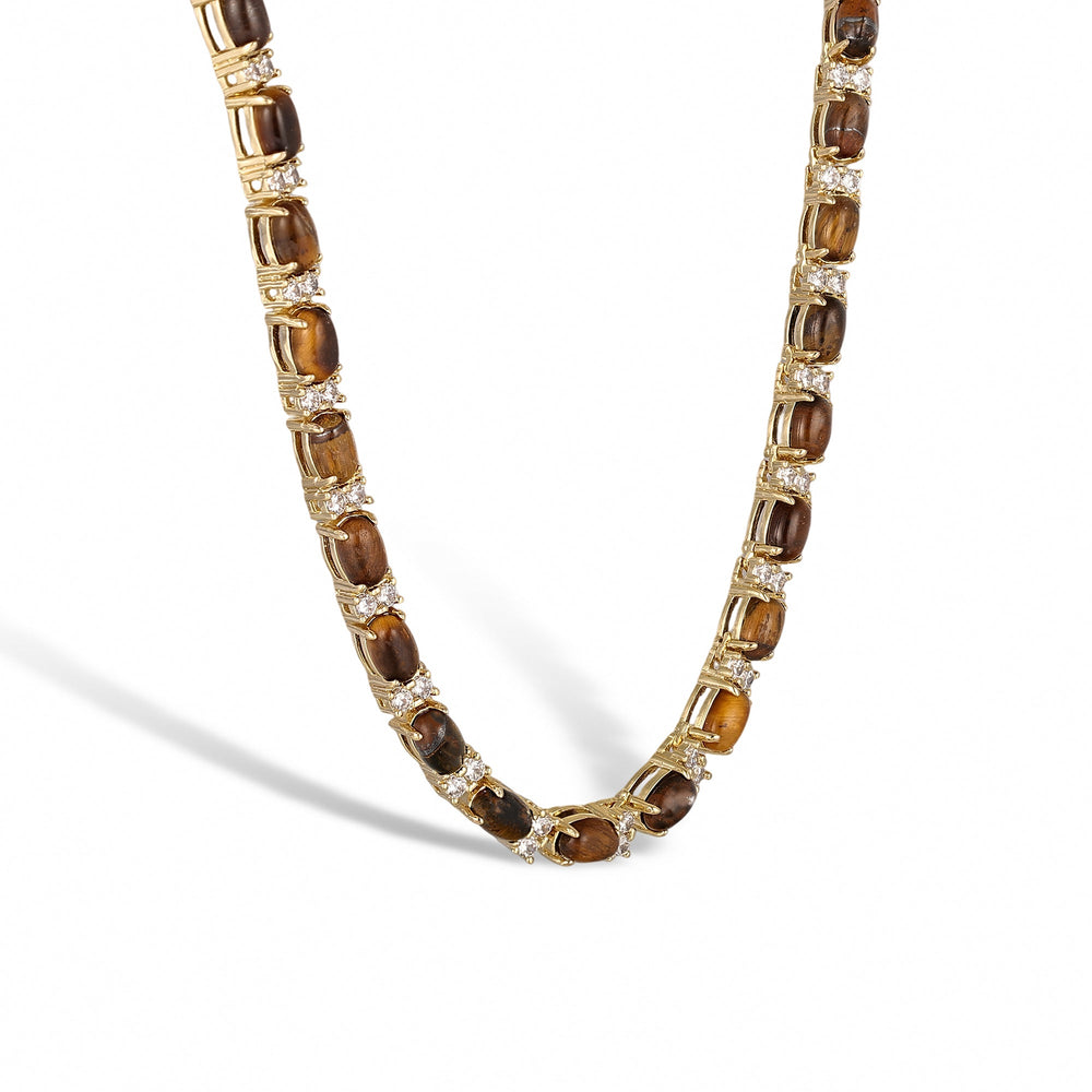 Christiane Oval Natural Stone Necklace