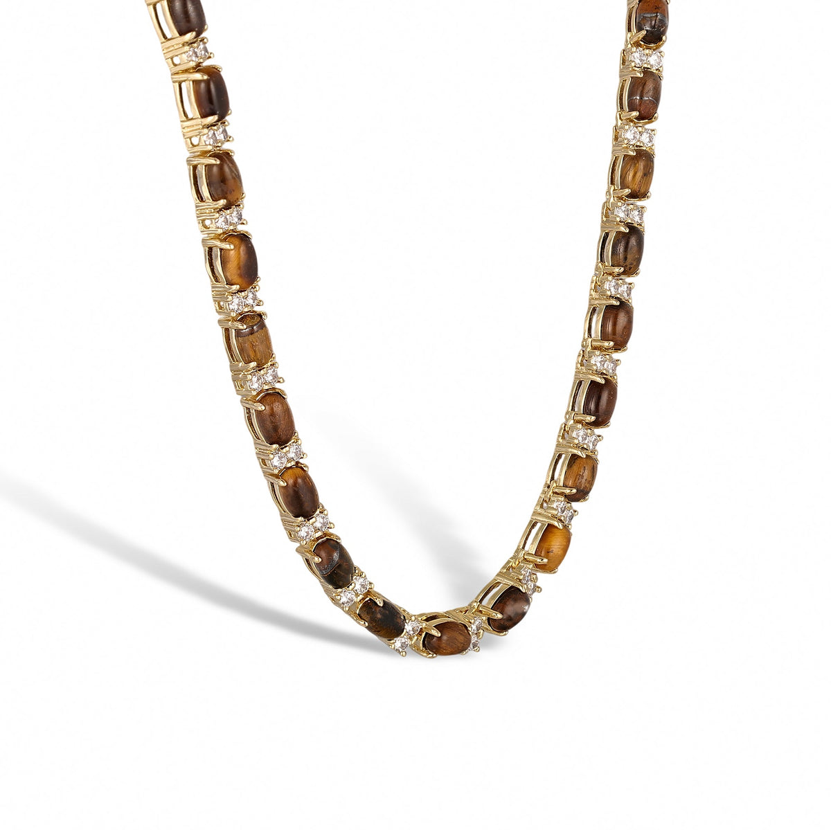 Christiane Oval Natural Stone Necklace
