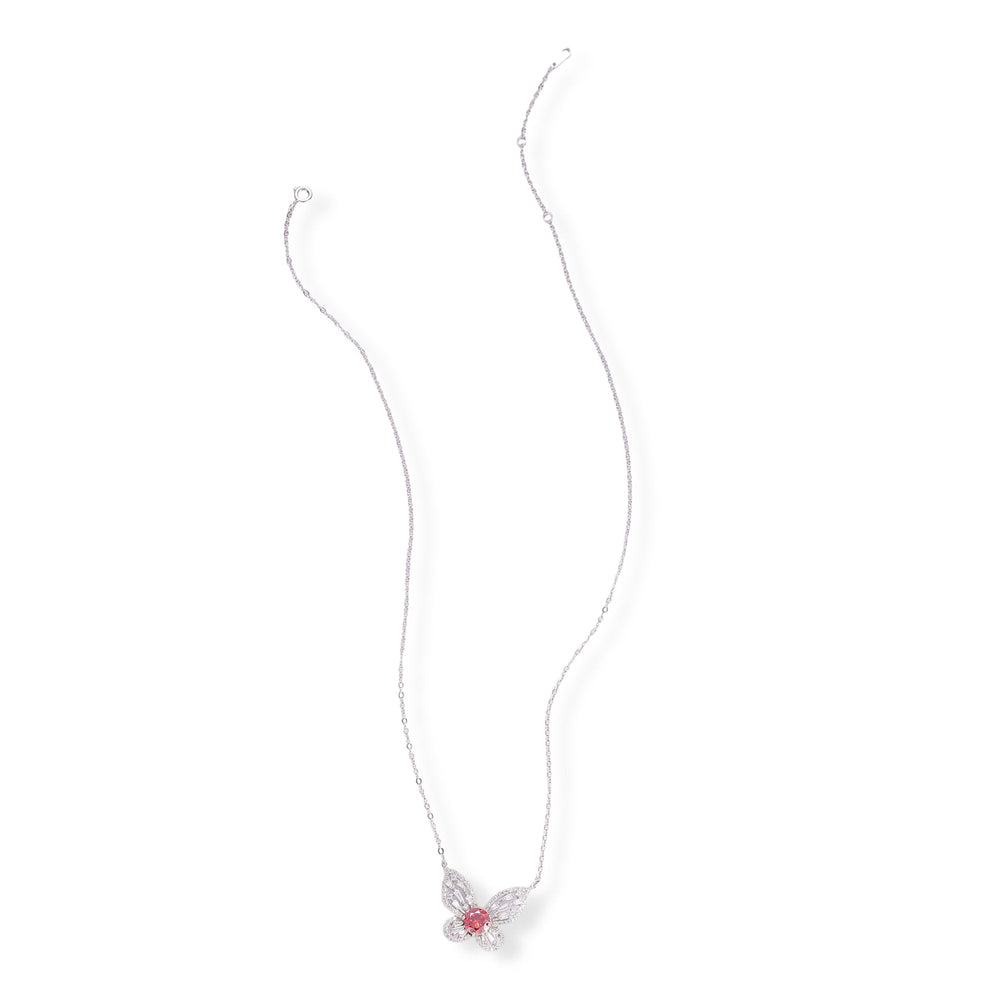 Dietlinde Ruby Butterfly Necklace
