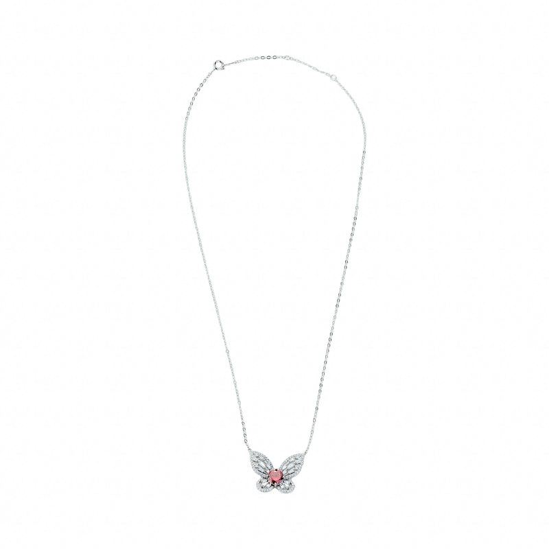 Dietlinde Ruby Butterfly Necklace