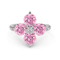 Dietrun Pink Trèfle Ring