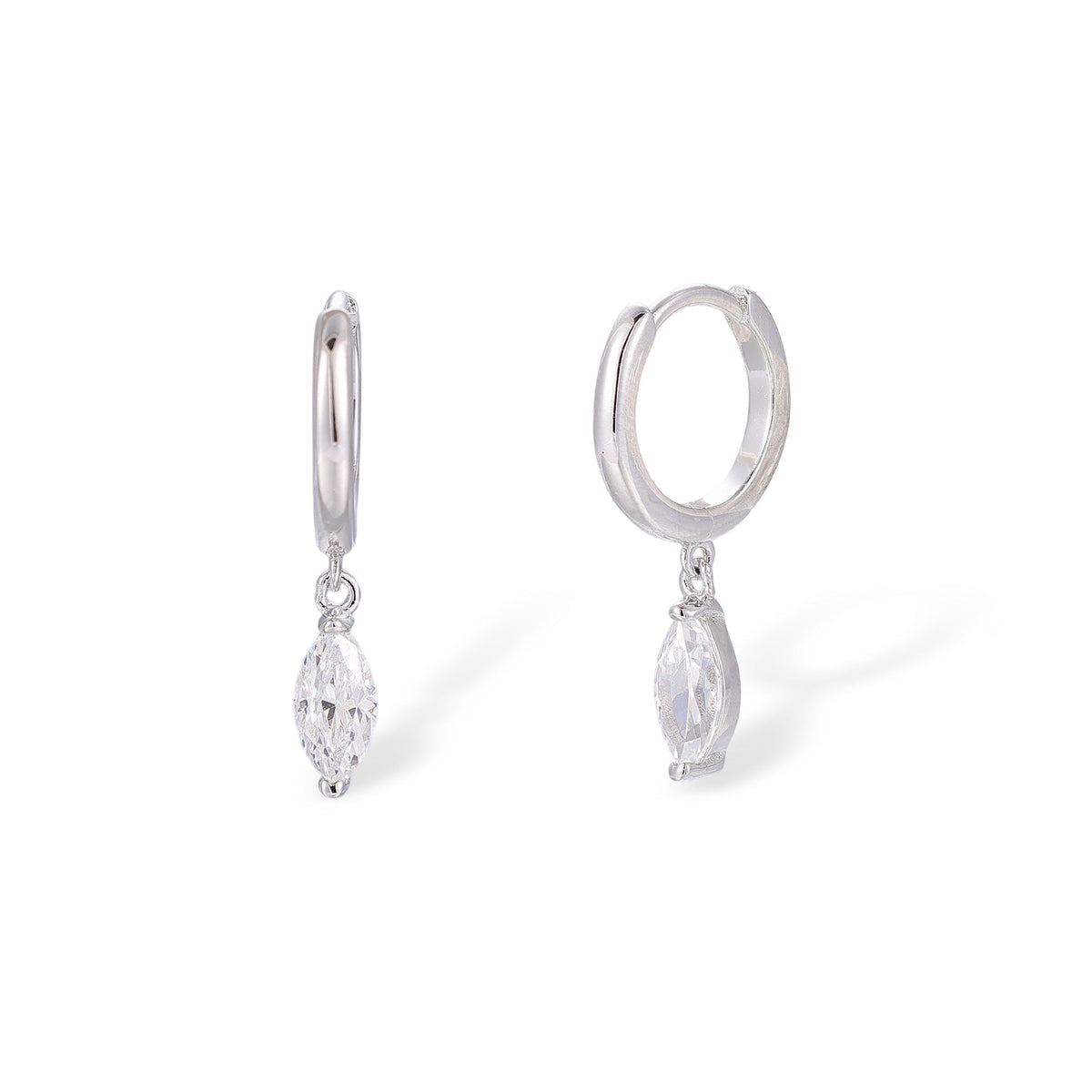 Dietwina 14K Gold Marquise Earrings