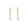 Dietwina 14K Gold Marquise Earrings