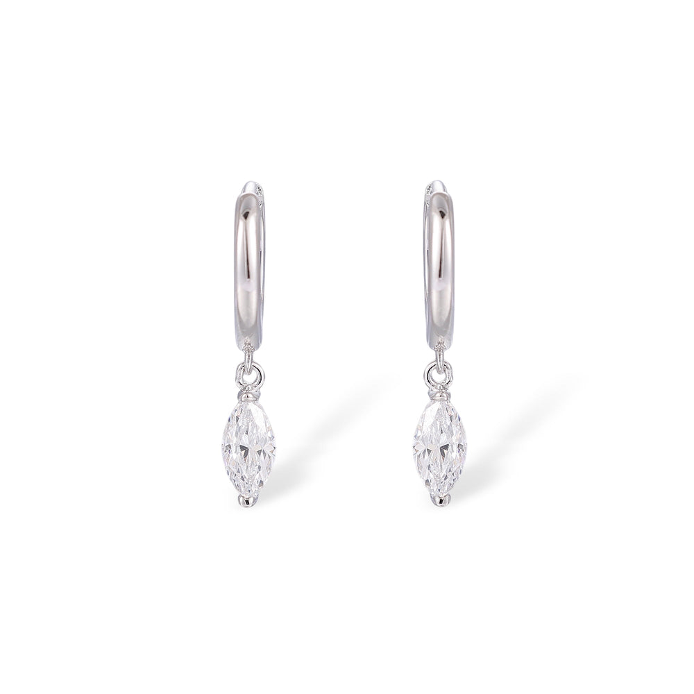 Dietwina 14K Gold Marquise Earrings