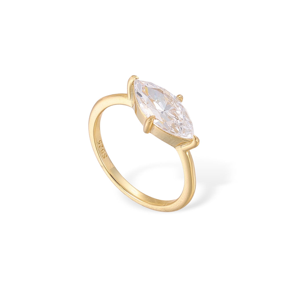 Dietwina 14K Gold Marquise Ring Set