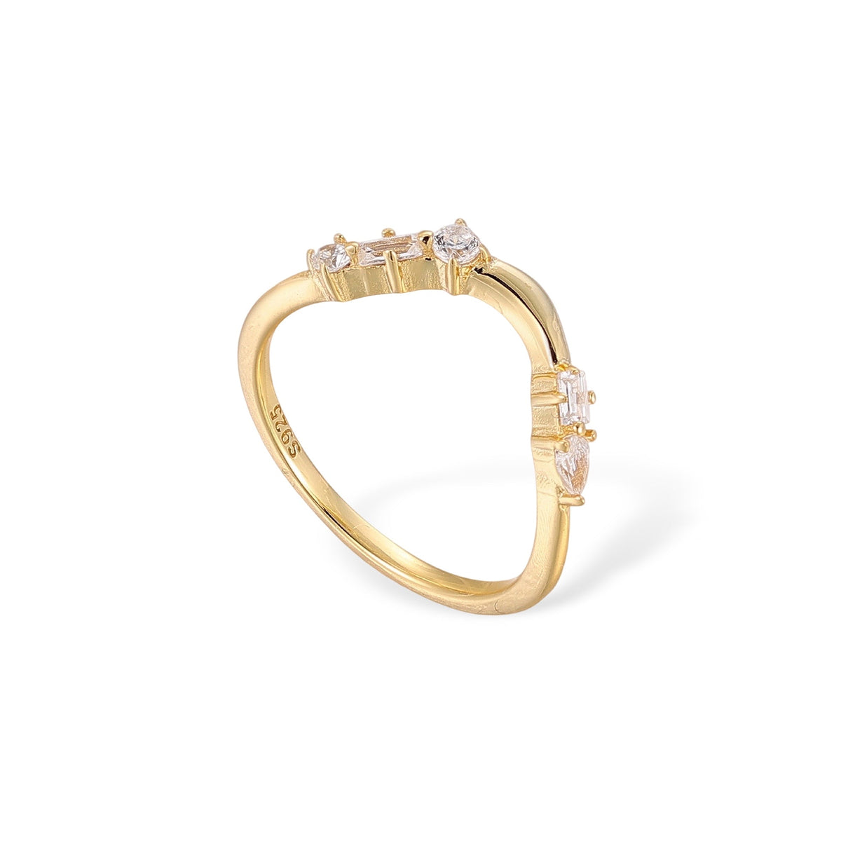 Dietwina 14K Gold Marquise Ring Set