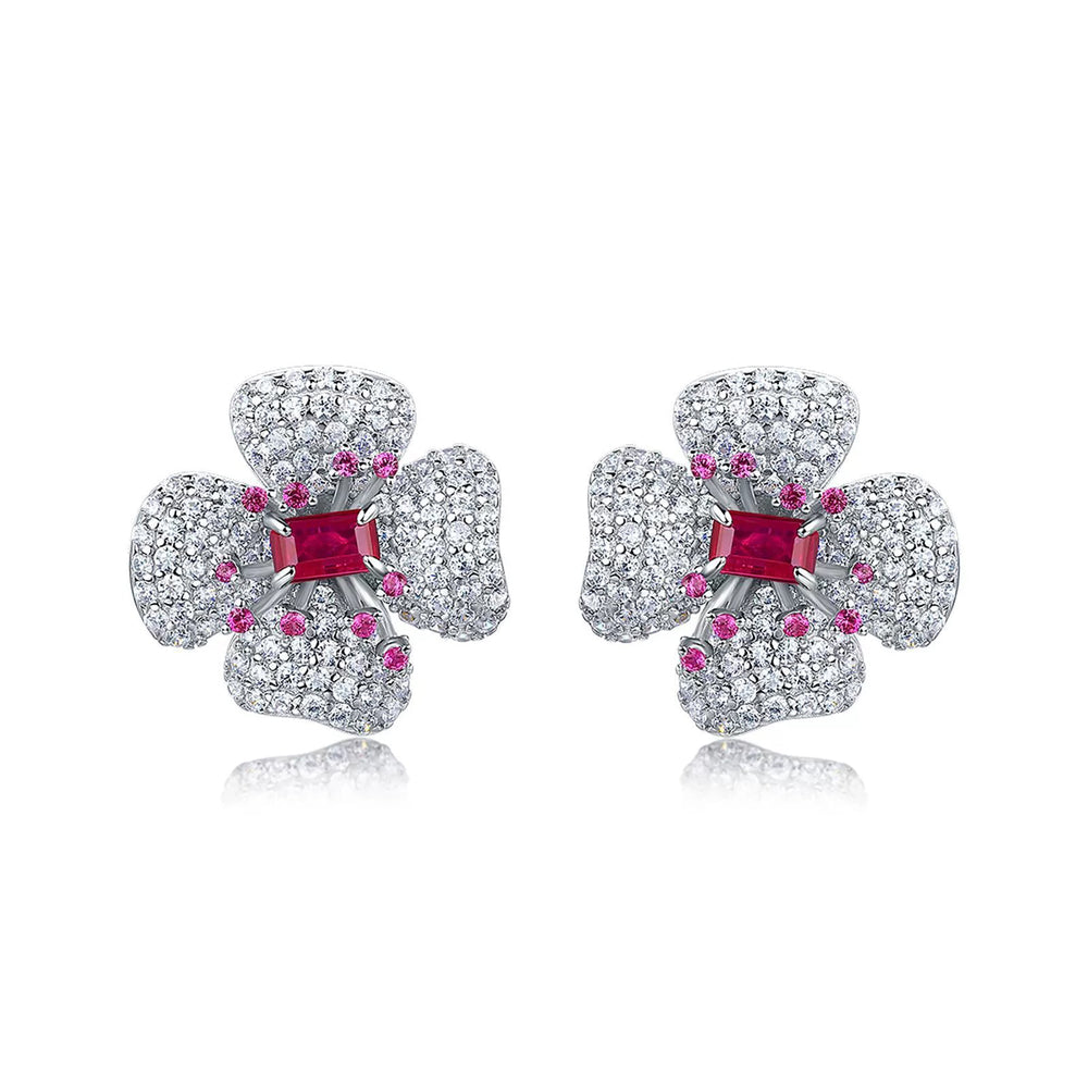 Doriane Floral Stud Earrings