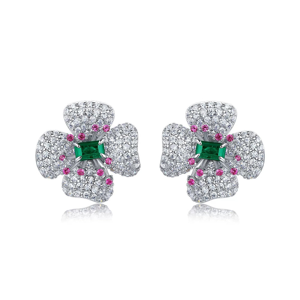 Doriane Floral Stud Earrings