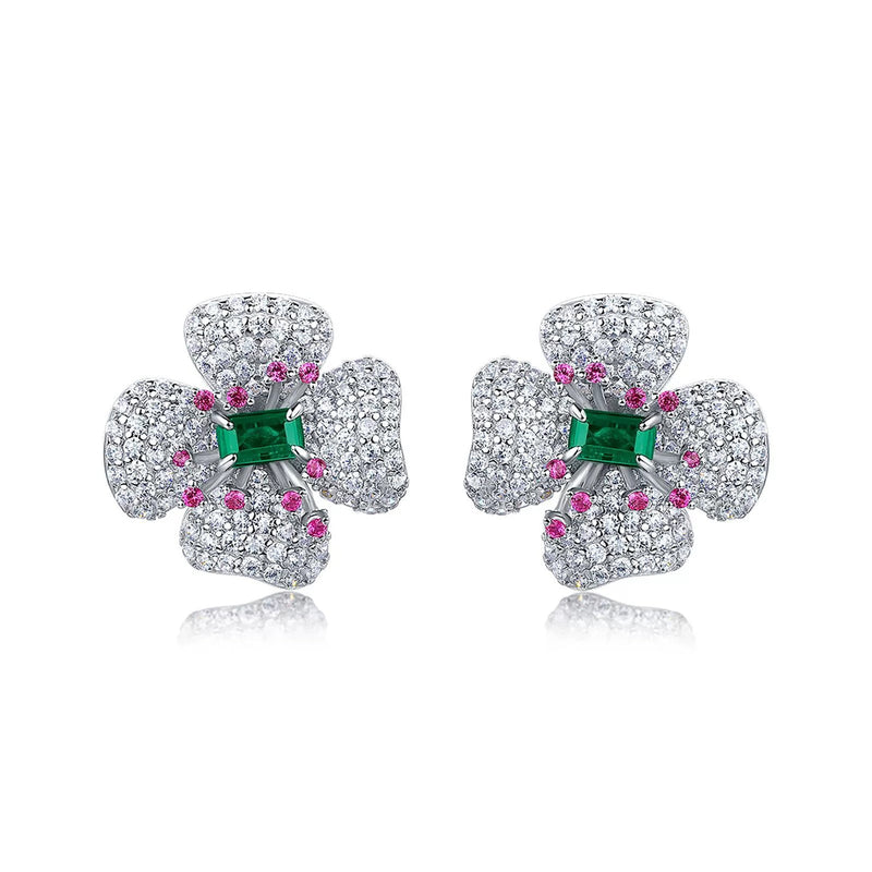 Doriane Floral Stud Earrings