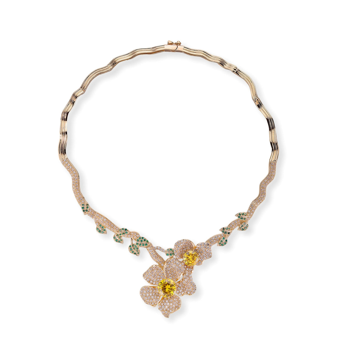 Dorothea Multicolor Floral Necklace & Earrings Set