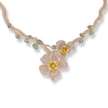 Dorothea Multicolor Floral Necklace & Earrings Set