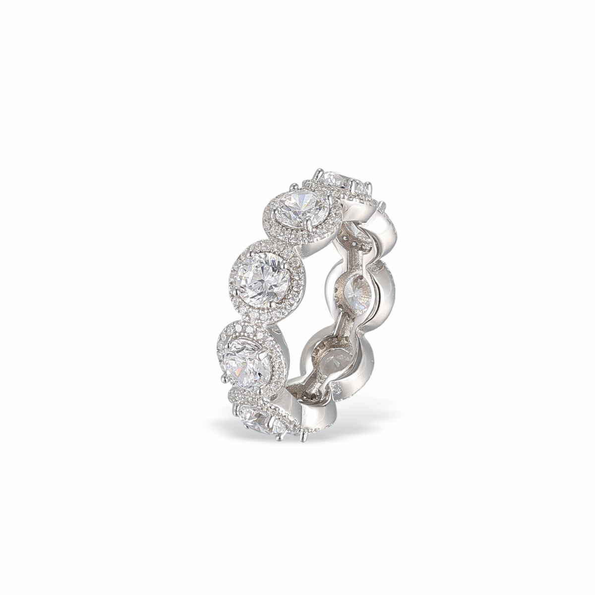 Dorothée Oval White Ring