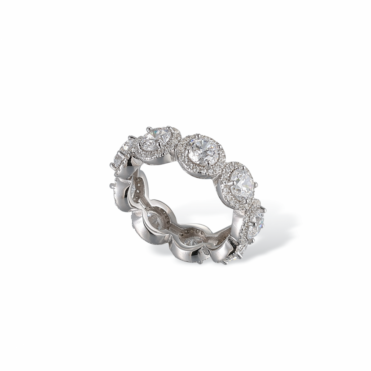 Dorothée Oval White Ring