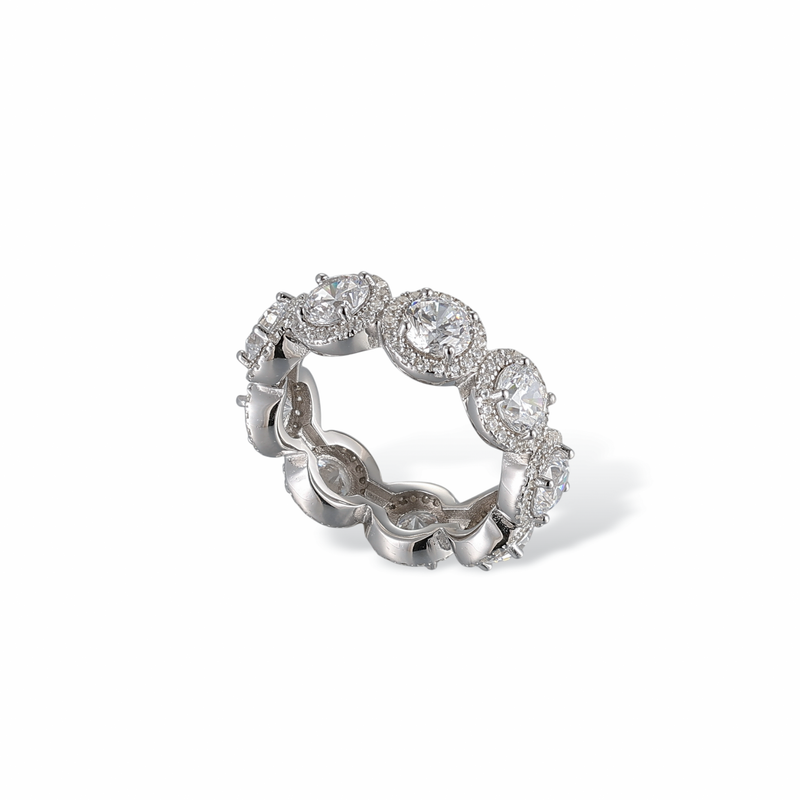 Dorothée Oval White Ring