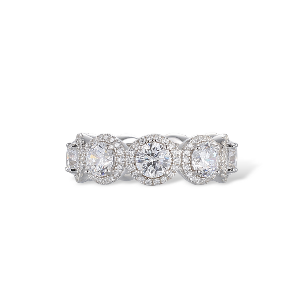 Dorothée Oval White Ring