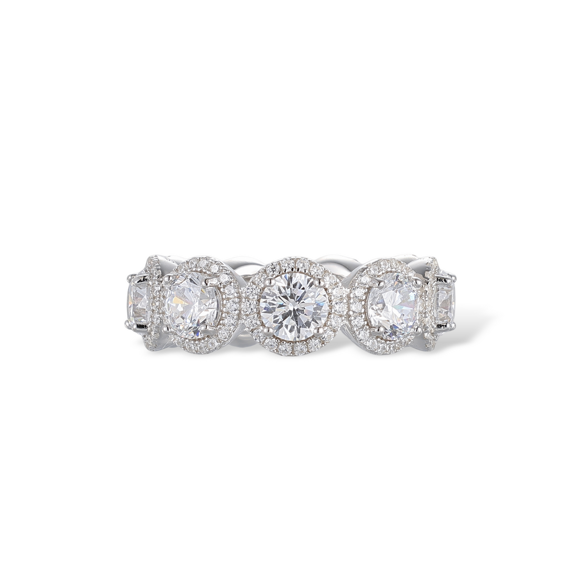 Dorothée Oval White Ring