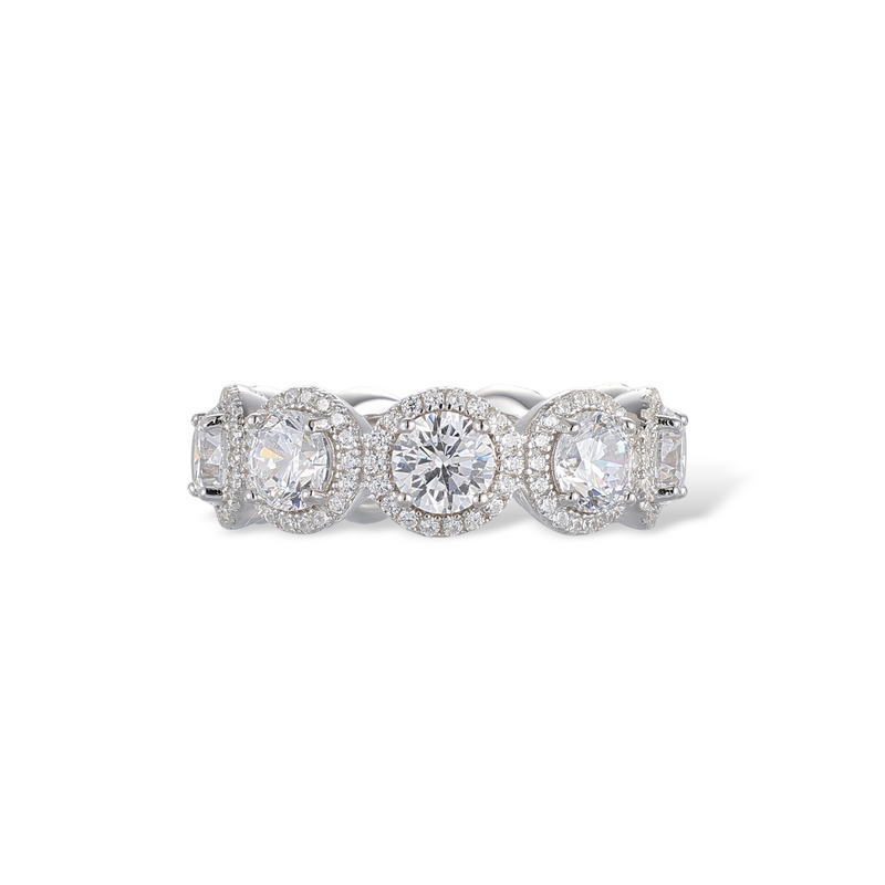 Dorothée Oval White Ring