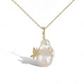 Douceur Baroque Butterfly Pearl Necklace