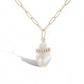 Douceur Subtle Baroque Pearl White Necklace