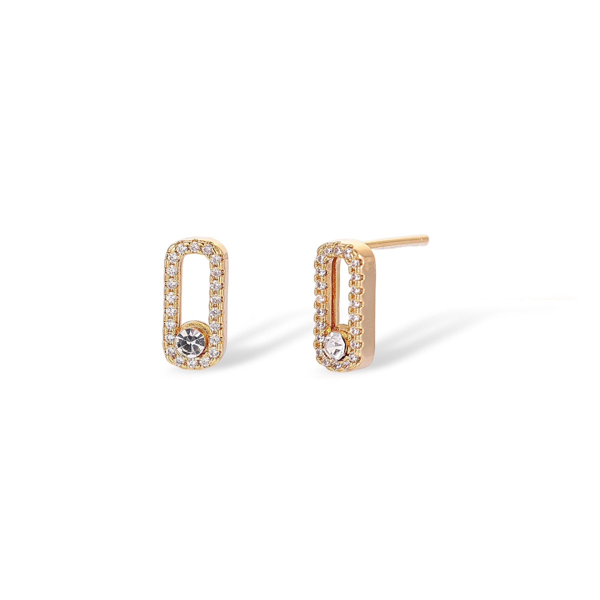 Dune 14K Gold Oval Earrings