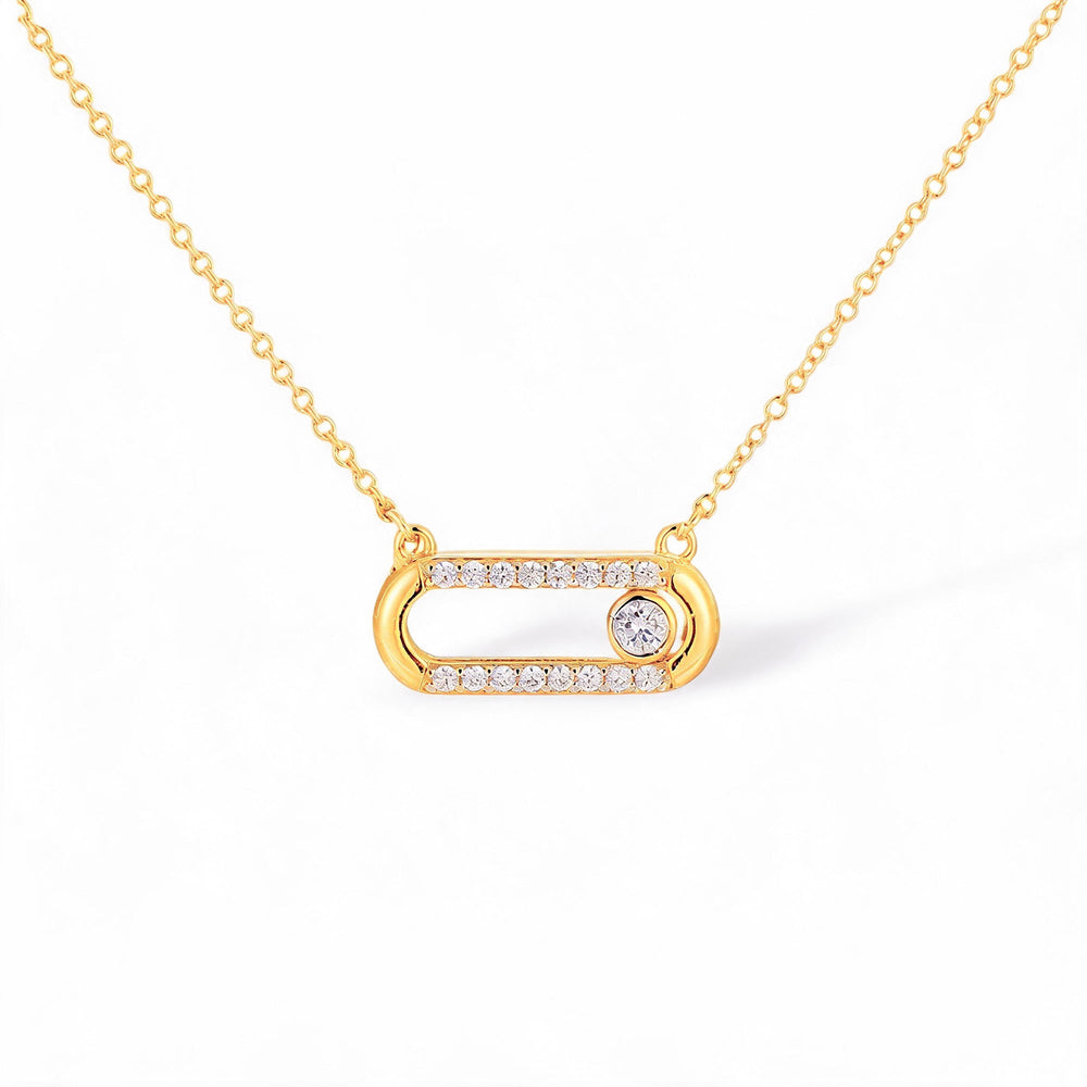 Dune 18K Gold Move Oval Neckalce