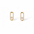 Dune 18K Gold Oval Earrings