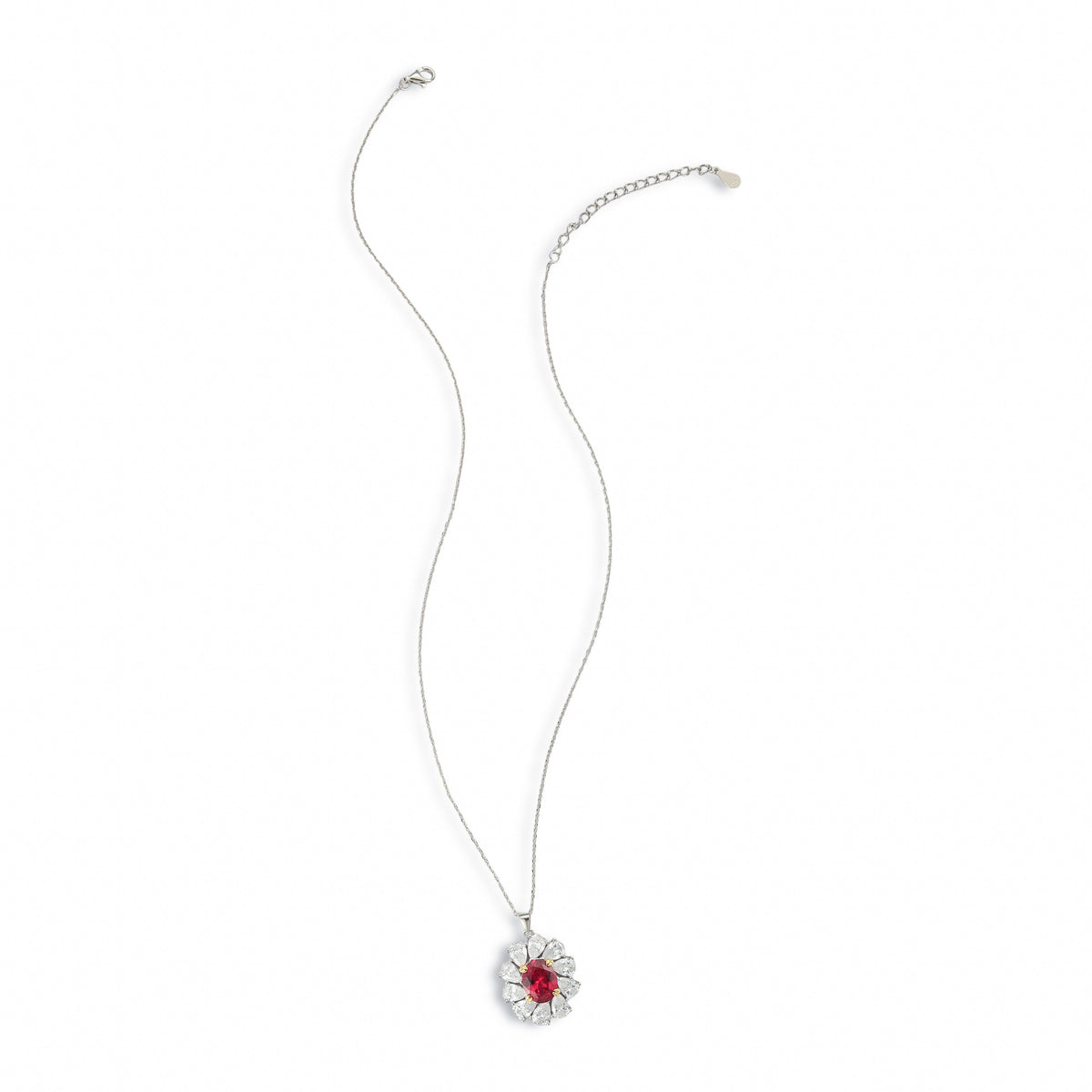 Éclat Ruby Blossom Necklace