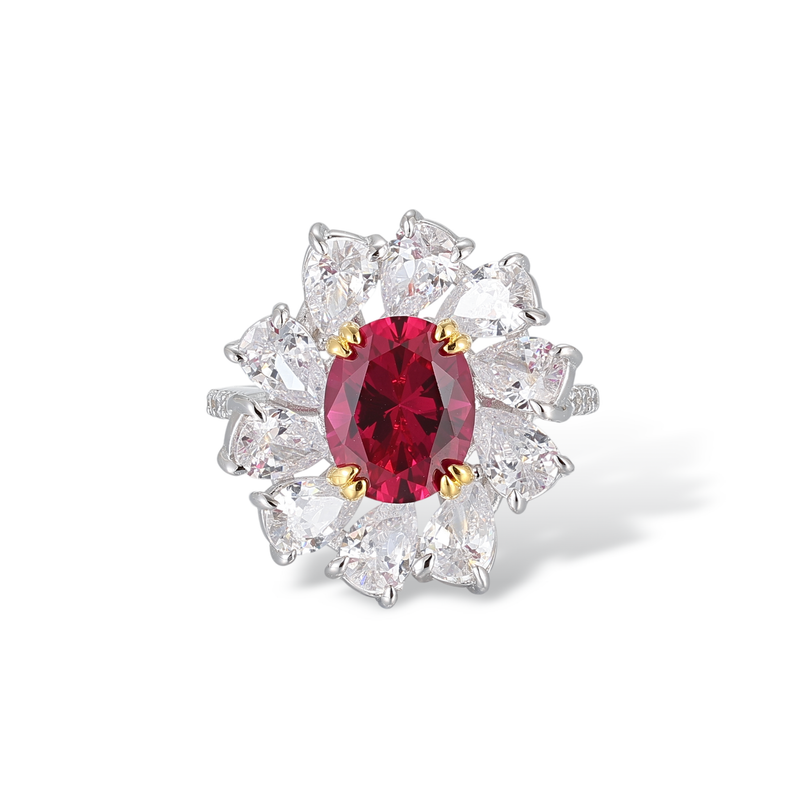 Éclat Ruby Blossom Ring