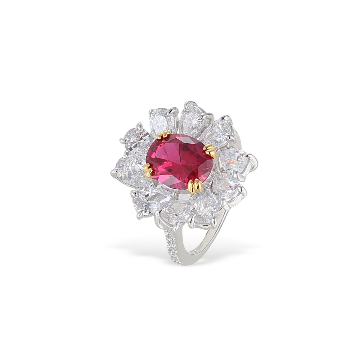 Éclat Ruby Blossom Ring