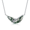 Éden Green Moss Ingot Necklace