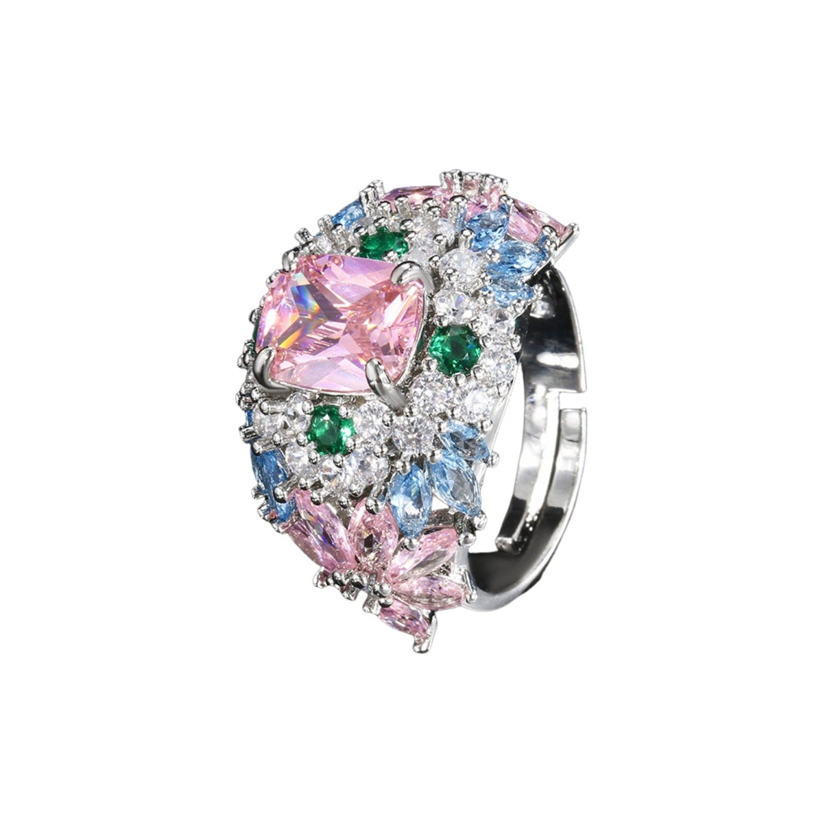 Edmonde Multicolor Mixed Shape Ring