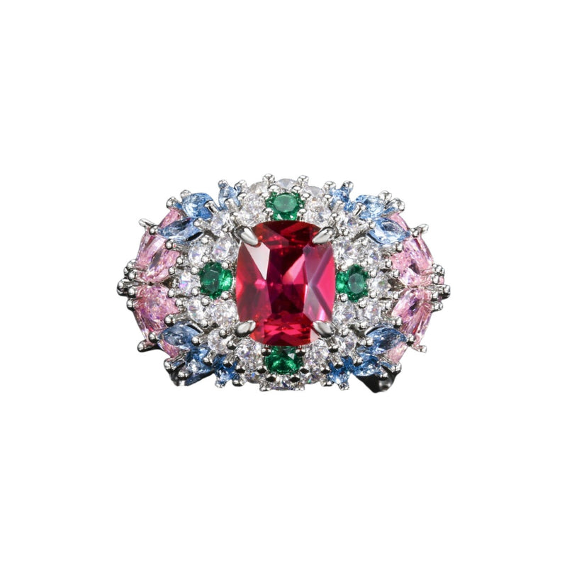 Edmonde Multicolor Mixed Shape Ring