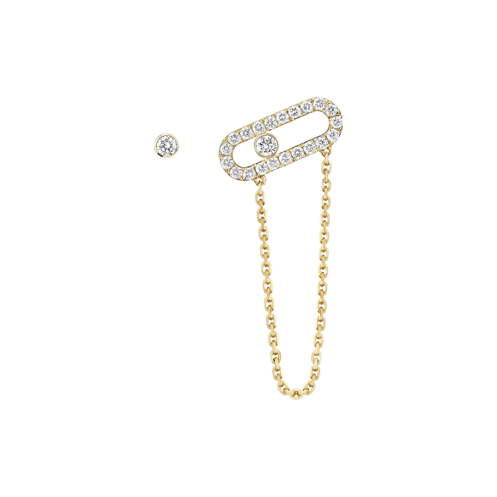 Egilrun 14K Gold Paperclip Chain Drop Earrings