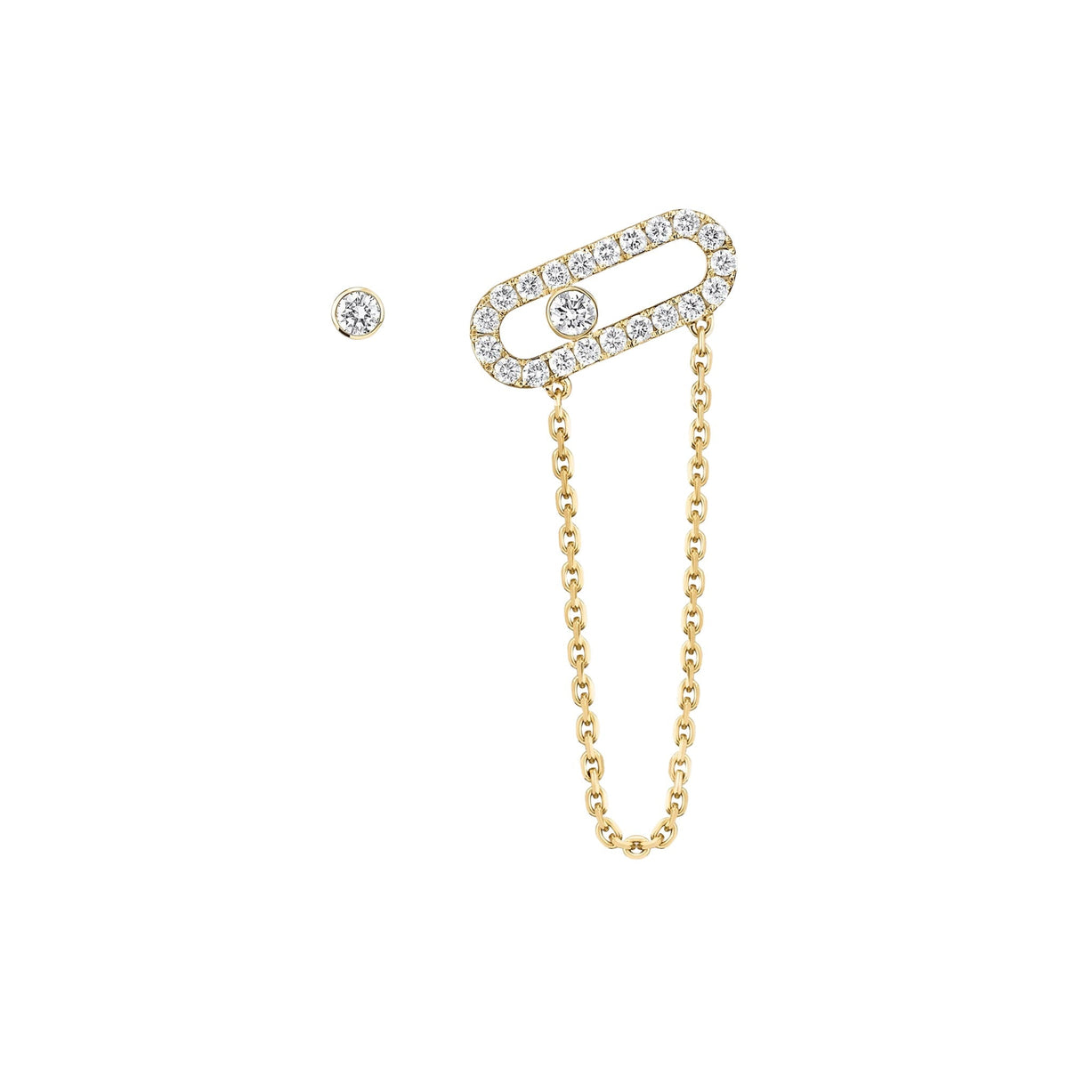 Egilrun 14K Gold Paperclip Chain Drop Earrings