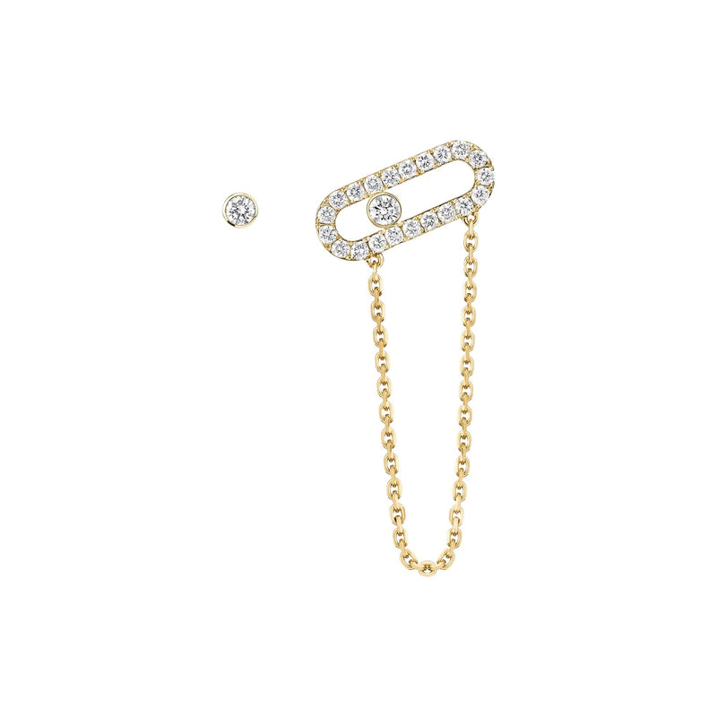 Egilrun 14K Gold Paperclip Chain Drop Earrings