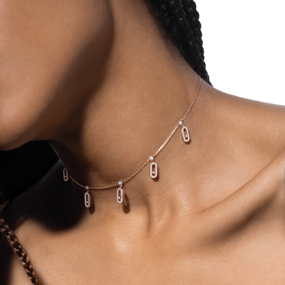 Egilrun 14K Gold Paperclip Choker Necklace